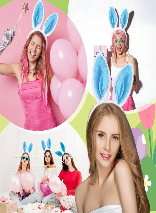 KHC-KHF Easter-Headband Bunny-Headbands Halloween Plush Rabbit Ear Costume Bunny Headband Tail Accessories Party Makeup Birthday Favors s Adult Headwear - Image 2
